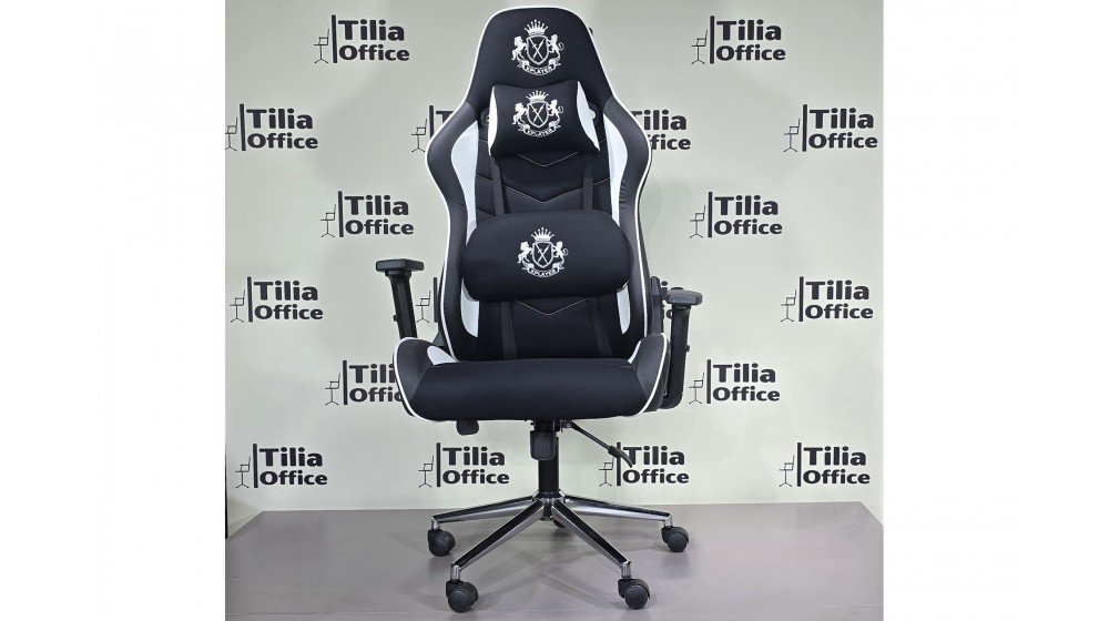 Tilia XPlayer profesyonel oyuncu koltuğu, siyah ve kırmızı renklerde, 3D kolçaklı ve bel destek yastıklı.